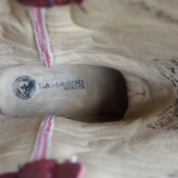 Lamasini Cowboy boots Reptile/Leather made in Mexico  (pre-loved) - Picture 12 of 14